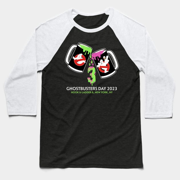 Ghostbusters Day 2023 - Buffalo Ghostbusters Baseball T-Shirt by Buffalo Ghostbusters